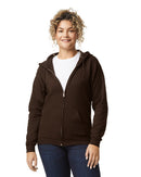 Hoodies poly-coton à fermeture | Gildan 18600 | Petite Broderie (4"x4")