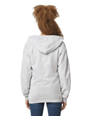 Hoodies poly-coton à fermeture | Gildan 18600 | Petite Broderie (4"x4")