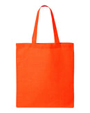 Economical Tote Bag | Q-Tees QTB | Medium Embroidery (7" X 7")