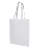 Economical Tote Bag | Q-Tees QTB | Medium Embroidery (7" X 7")