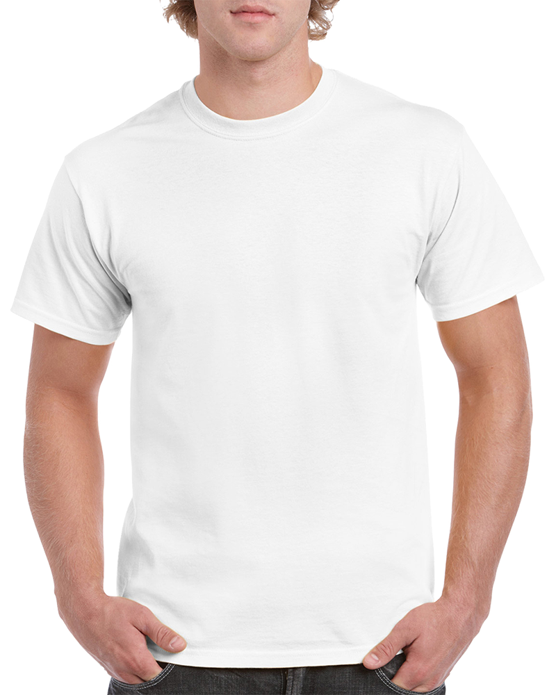 Heavy Cotton 100% Cotton Tshirt (G500) (White[M], Black[M])