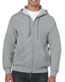 Hoodies poly-coton à fermeture | Gildan 18600 | Petite Broderie (4"x4")