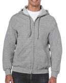 Poly-Cotton Zip-Up Hoodies | S | Gildan 18600