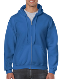 Hoodies poly-coton à fermeture | Gildan 18600 | Petite Broderie (4"x4")