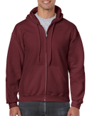 Hoodies poly-coton à fermeture | Gildan 18600 | Petite Broderie (4"x4")
