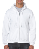 Hoodies poly-coton à fermeture | Gildan 18600 | Petite Broderie (4"x4")