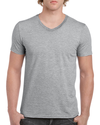 Gildan - Softstyle V-Neck T-Shirt - 64V00 - Sport Grey - Size: 2XL