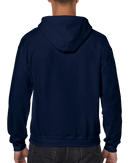 Hoodies poly-coton à fermeture | Gildan 18600 | Petite Broderie (4"x4")