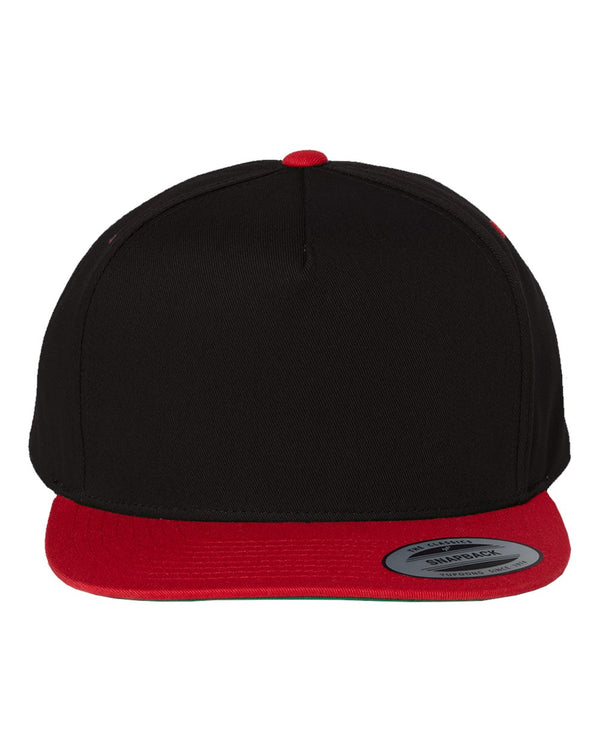 Five Panel Cotton Twill Snapback Cap | YP Classics 6007