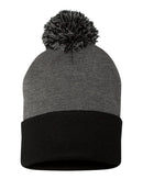 12" Pom-Pom Cuffed Beanie | Sportsman SP15