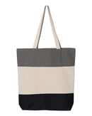 11L Tri-Color Tote | Q-Tees Q125900