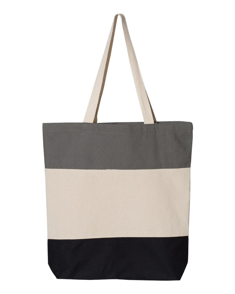 11L Tri-Color Tote | Q-Tees Q125900