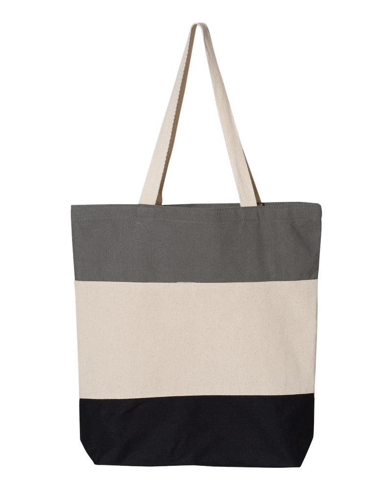 11L Tri-Color Tote | Q-Tees Q125900