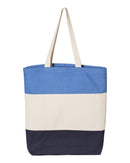 11L Tri-Color Tote | Q-Tees Q125900
