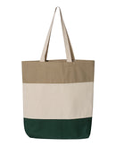 11L Tri-Color Tote | Q-Tees Q125900