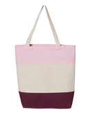11L Tri-Color Tote | Q-Tees Q125900