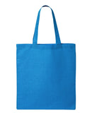 Economical Tote Bag | Q-Tees QTB | Medium Embroidery (7" X 7")