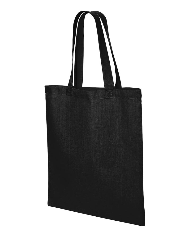 Economical Tote Bag | Q-Tees QTB | Small Embroidery (4" X 4")