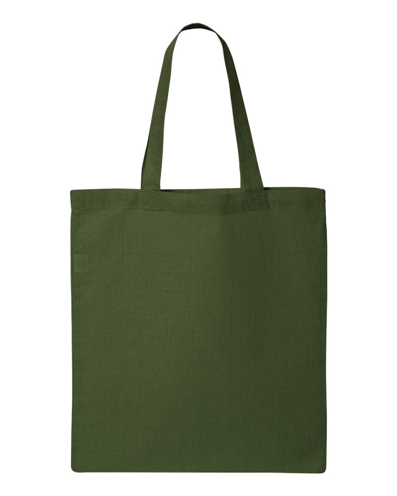 Economical Tote Bag | Q-Tees QTB | Embroidery (7" X 7")