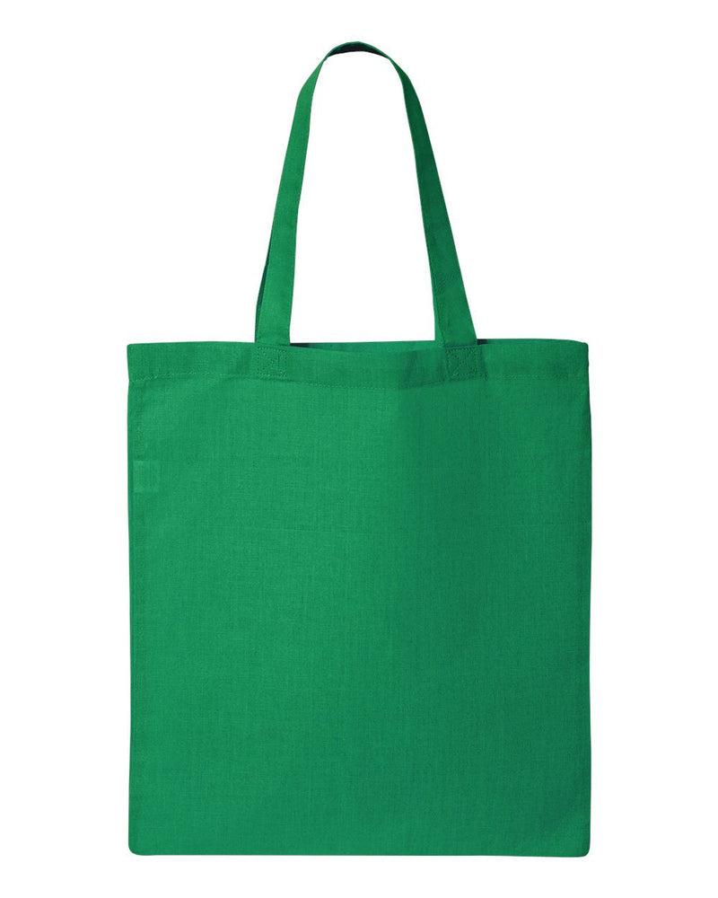 Economical Tote Bag | Q-Tees QTB | Small Embroidery (4" X 4")