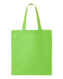 Economical Tote Bag | Q-Tees QTB | Small Embroidery (4" X 4")