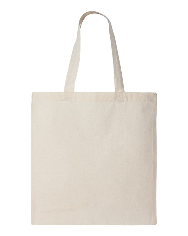 Economical Tote Bag | Q-Tees QTB | Embroidery (4" X 4")