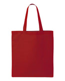 Economical Tote Bag | Q-Tees QTB | Small Embroidery (4" X 4")