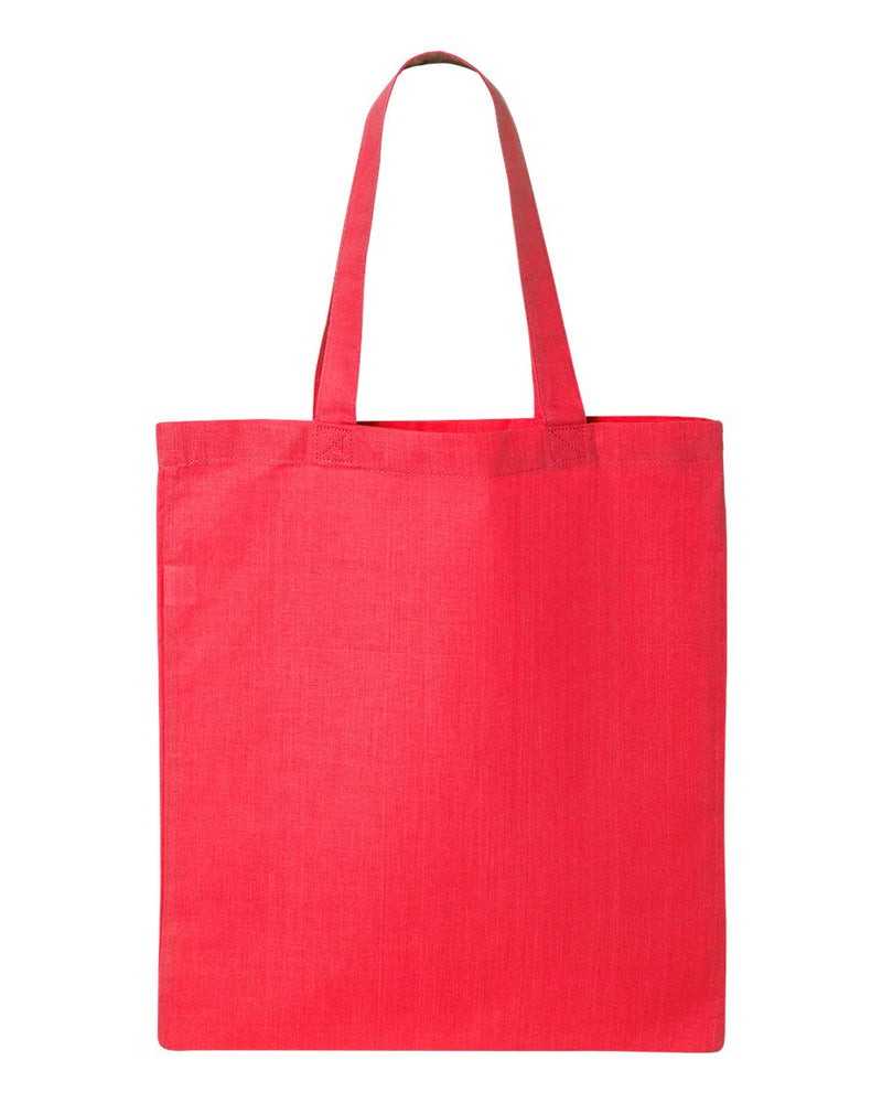 Economical Tote Bag | Q-Tees QTB | Small Embroidery (4" X 4")