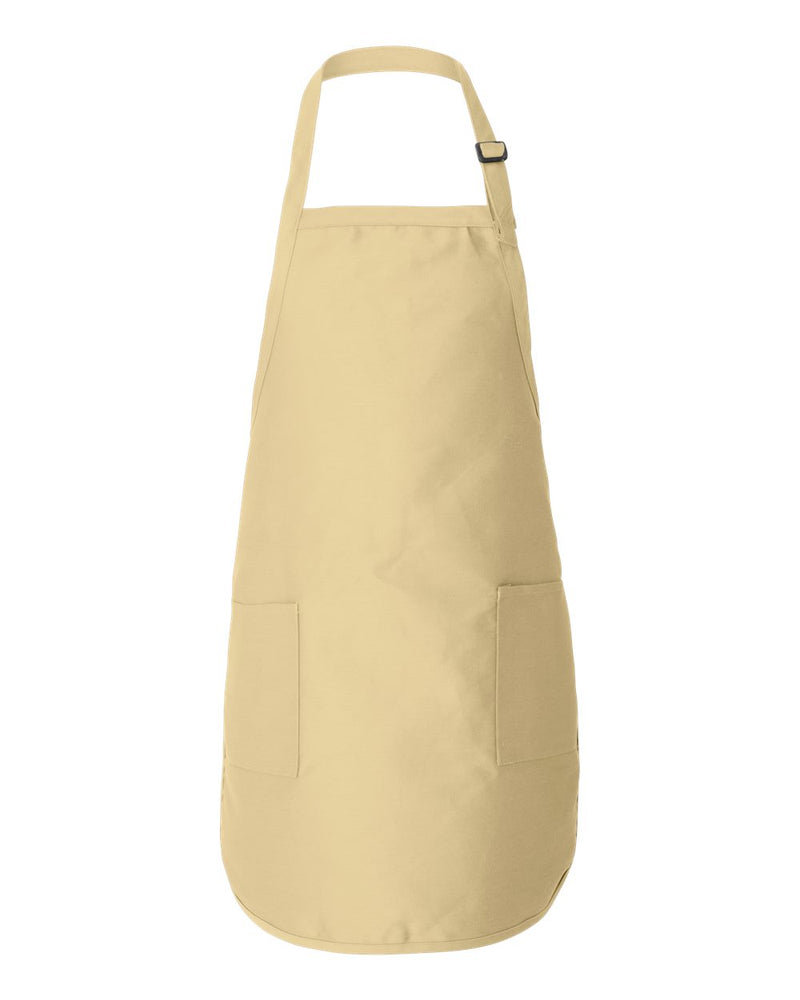 Full Length Aprons | Q-Tees Q4350 | Small Embroidery (4" X 4")