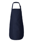 Full Length Aprons | Q-Tees Q4350 | Medium Embroidery (7" X 7")