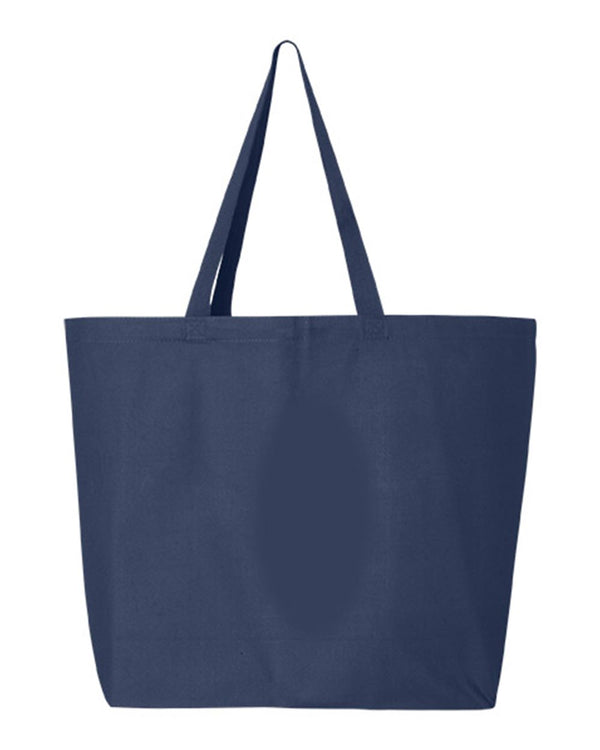 Large Tote Bags 25-Litres | Q-Tees Q600 | Embroidery (7" X 7")