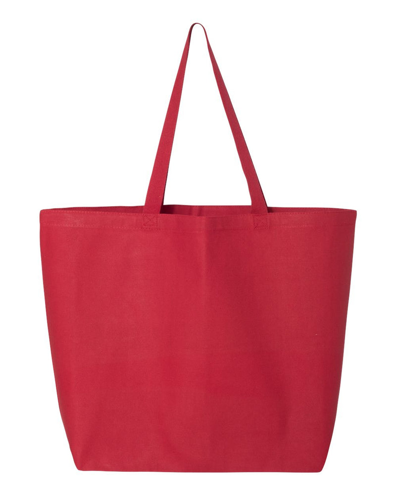 Large Tote Bags 25-Litres | Q-Tees Q600 | Small Embroidery (4" X 4")