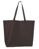 Large Tote Bags 25-Litres | Q-Tees Q600 | Small Embroidery (4" X 4")