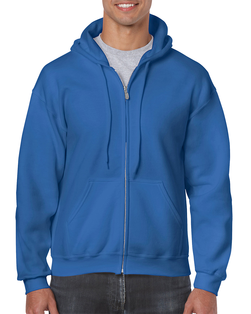 Custom Gildan 18600 Heavy Blend Zip Hoodies InstaCustoms Royal