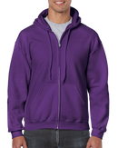 Poly-Cotton Zip-Up Hoodies | S | Gildan 18600