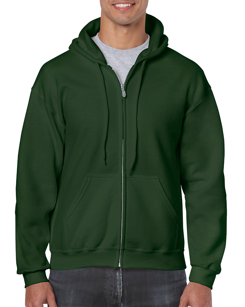 Forest green zip up hoodie clearance