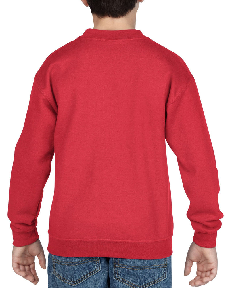 Poly-Cotton Kid Sweatshirts | Gildan 18000B | Pocket Embroidery (4" X 4")