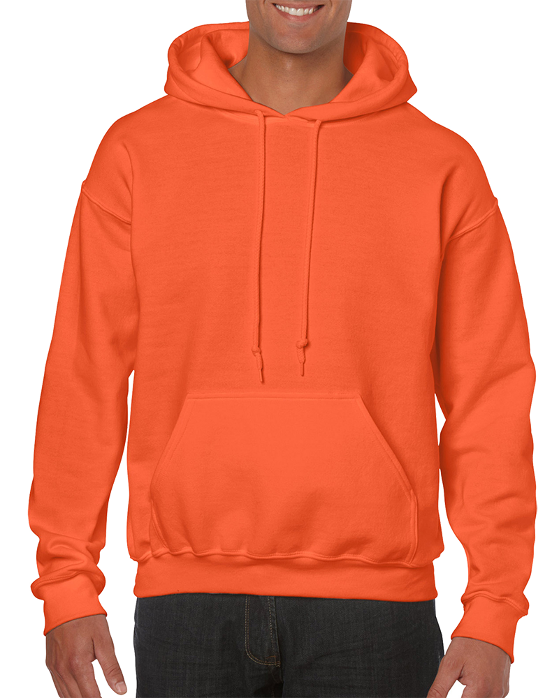 Custom Printed Heavy Blend Hoodie Gildan 18500 InstaCustoms Orange
