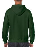Poly-Cotton Zip-Up Hoodies | Gildan 18600 | Small Embroidery (4"x4")