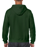 Poly-Cotton Zip-Up Hoodies | M | Gildan 18600