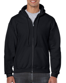Poly-Cotton Zip-Up Hoodies | 3XL | Gildan 18600