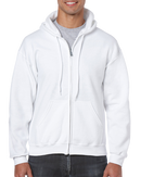 Poly-Cotton Zip-Up Hoodies | 2XL | Gildan 18600