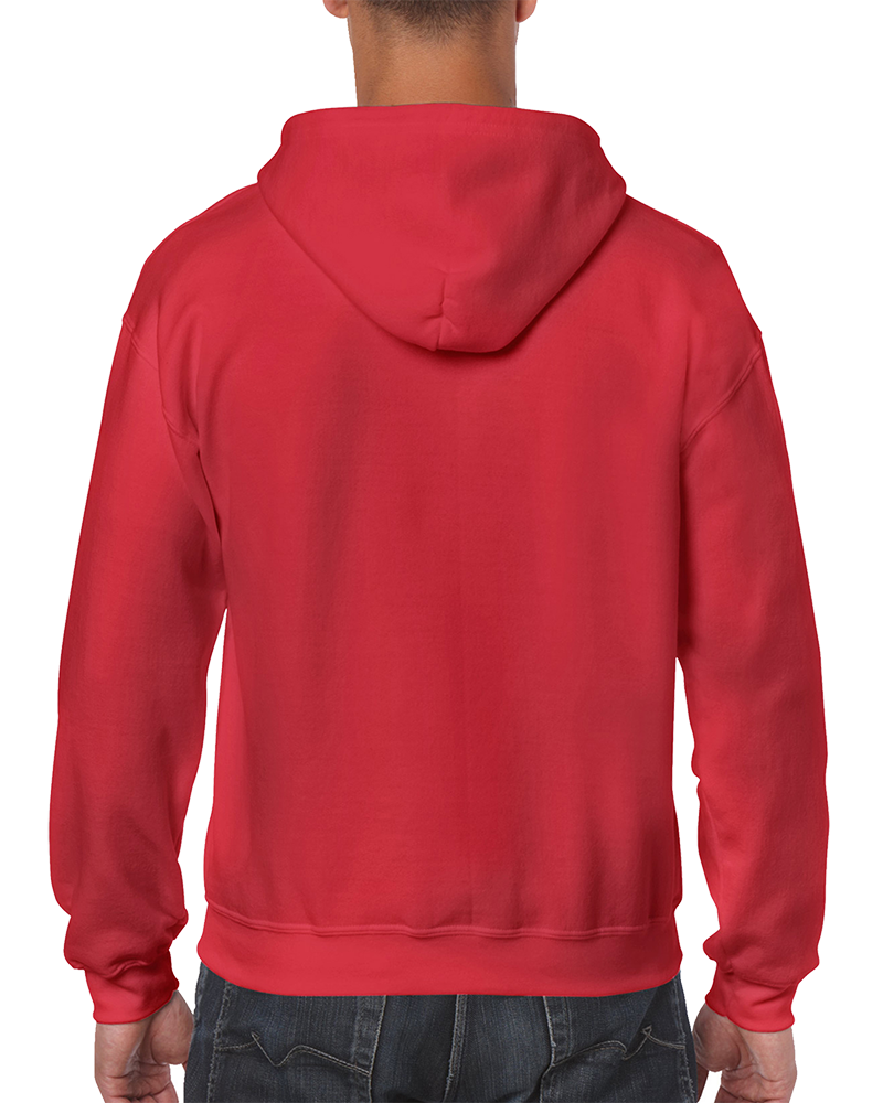Gildan red zip up hoodie sale