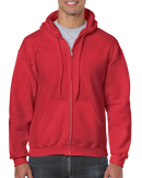 Poly-Cotton Zip-Up Hoodies | 2XL | Gildan 18600