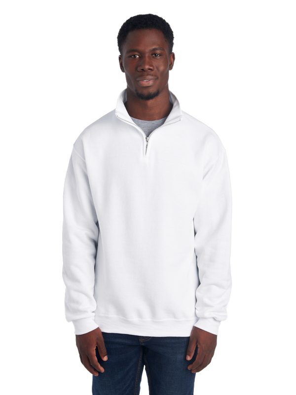 Jerzees half zip pullover deals